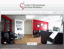Tablet Screenshot of chiropratiquehautrichelieu.com